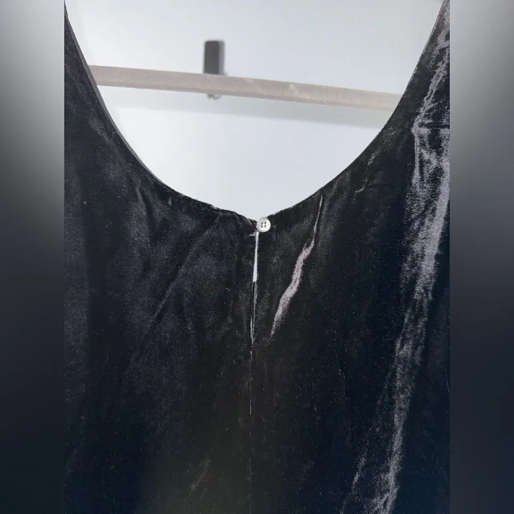 J.Crew Velvet tank top in Black Size Women’s 22 NWT